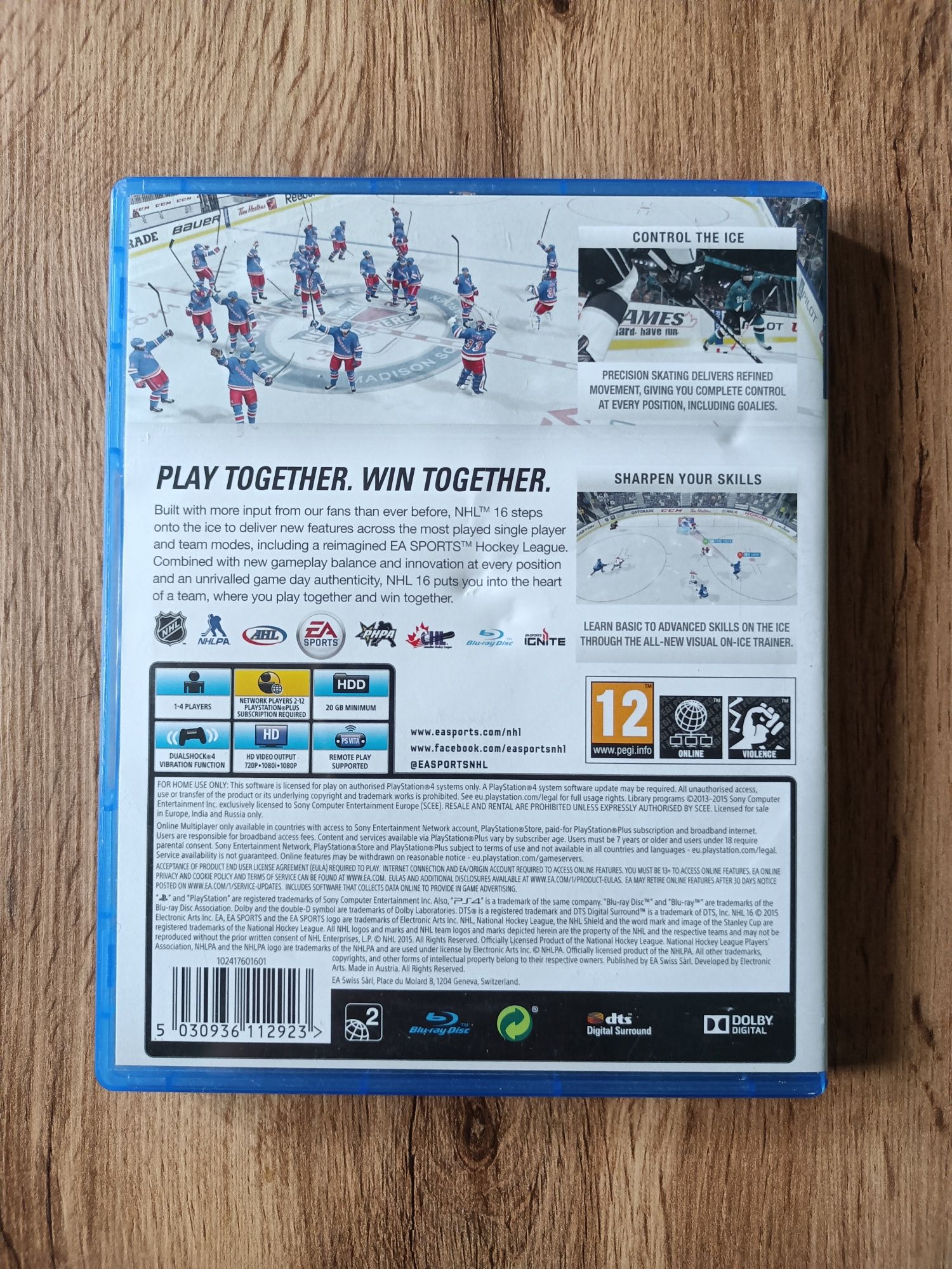 Gra NHL 16 na PS4