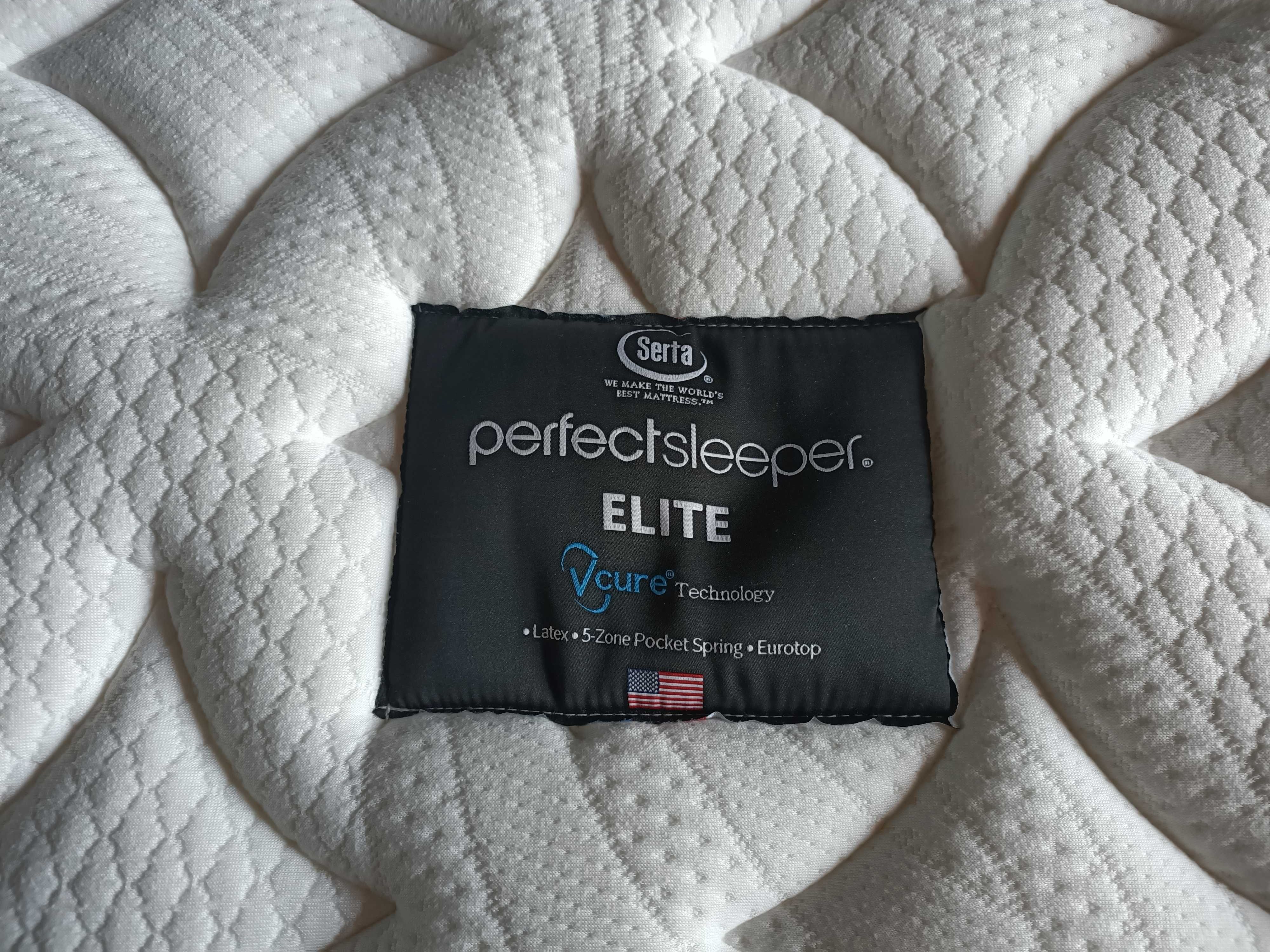 Łóżko New Elegance z materacem Elite Latex Serta 160x200