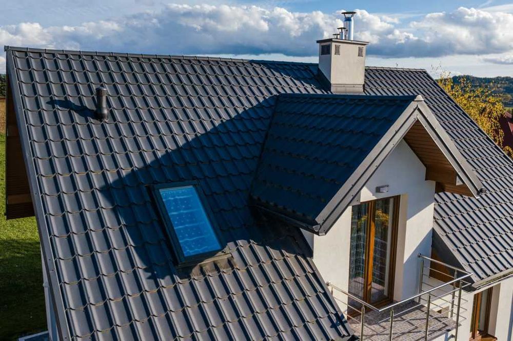 Blachodachówka 9005 czarny, blacha modułowa, pokrycie dachowe