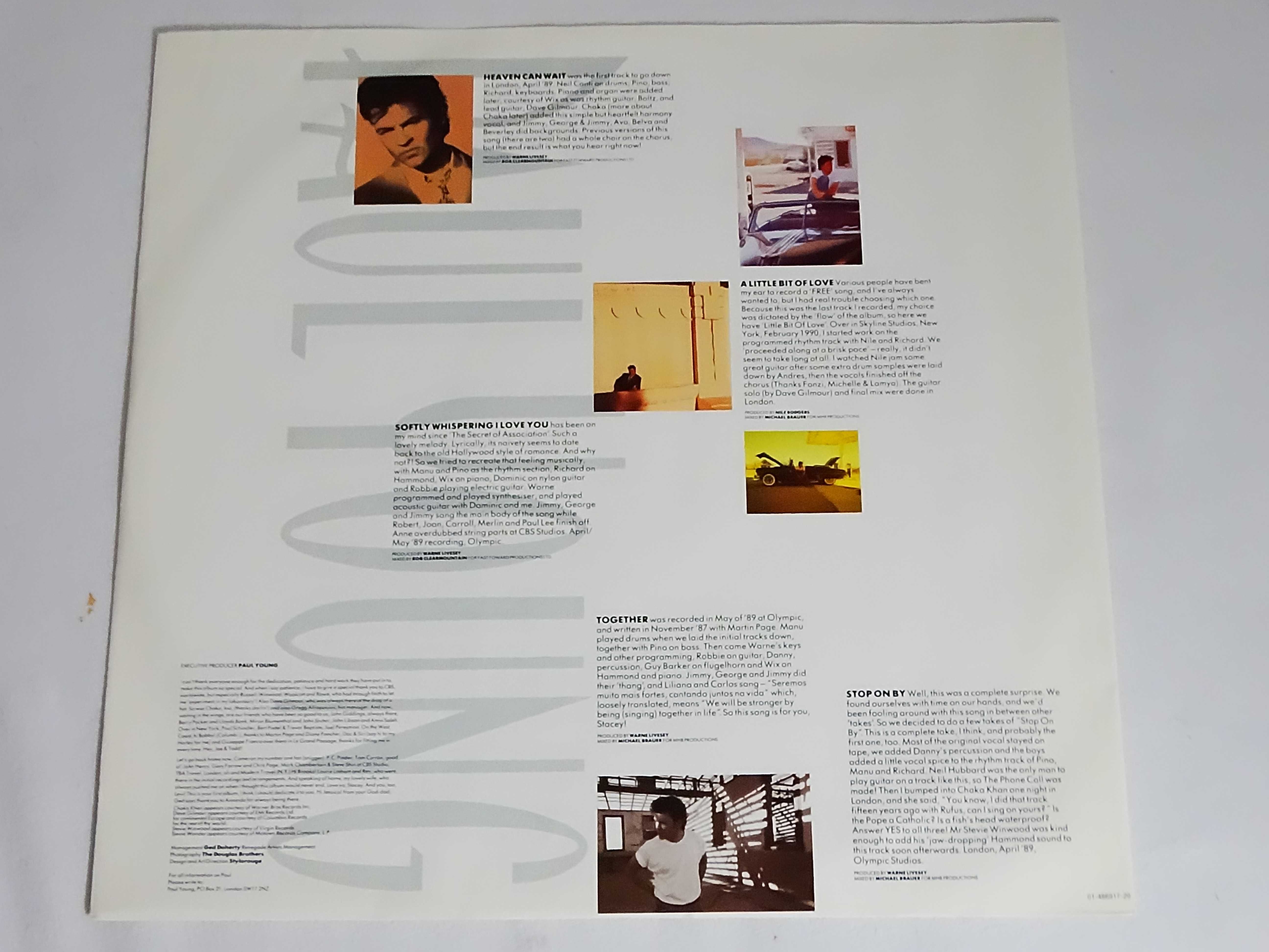 Paul Young - Other Voices 1990 Winyl LP