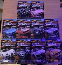Samochodziki Hot Wheels seria Fast & Furious, zabawki, modele kolekcja