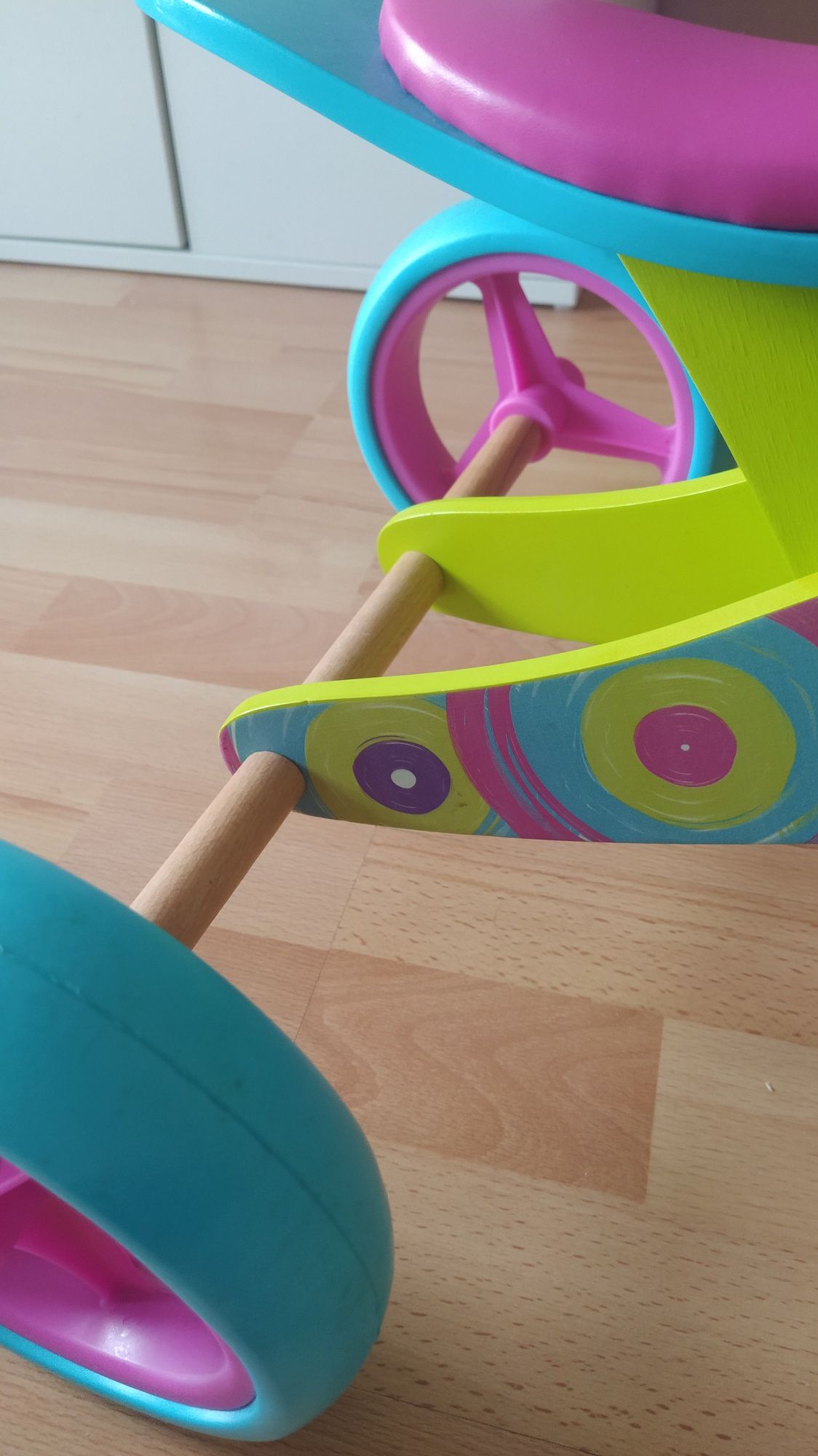 Śliczny 2w1! Rowerek Biegowy Milly Mally JAKE jeździk drewniany