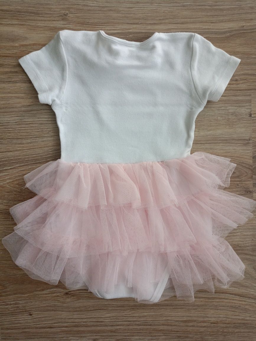Body wraz z sukienką  rozm. 92 - 18/24 m-ce