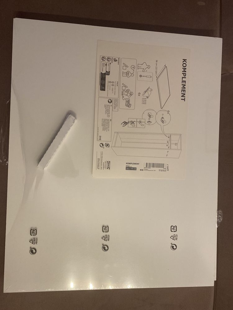 Półki komplement ikea pax 2szt