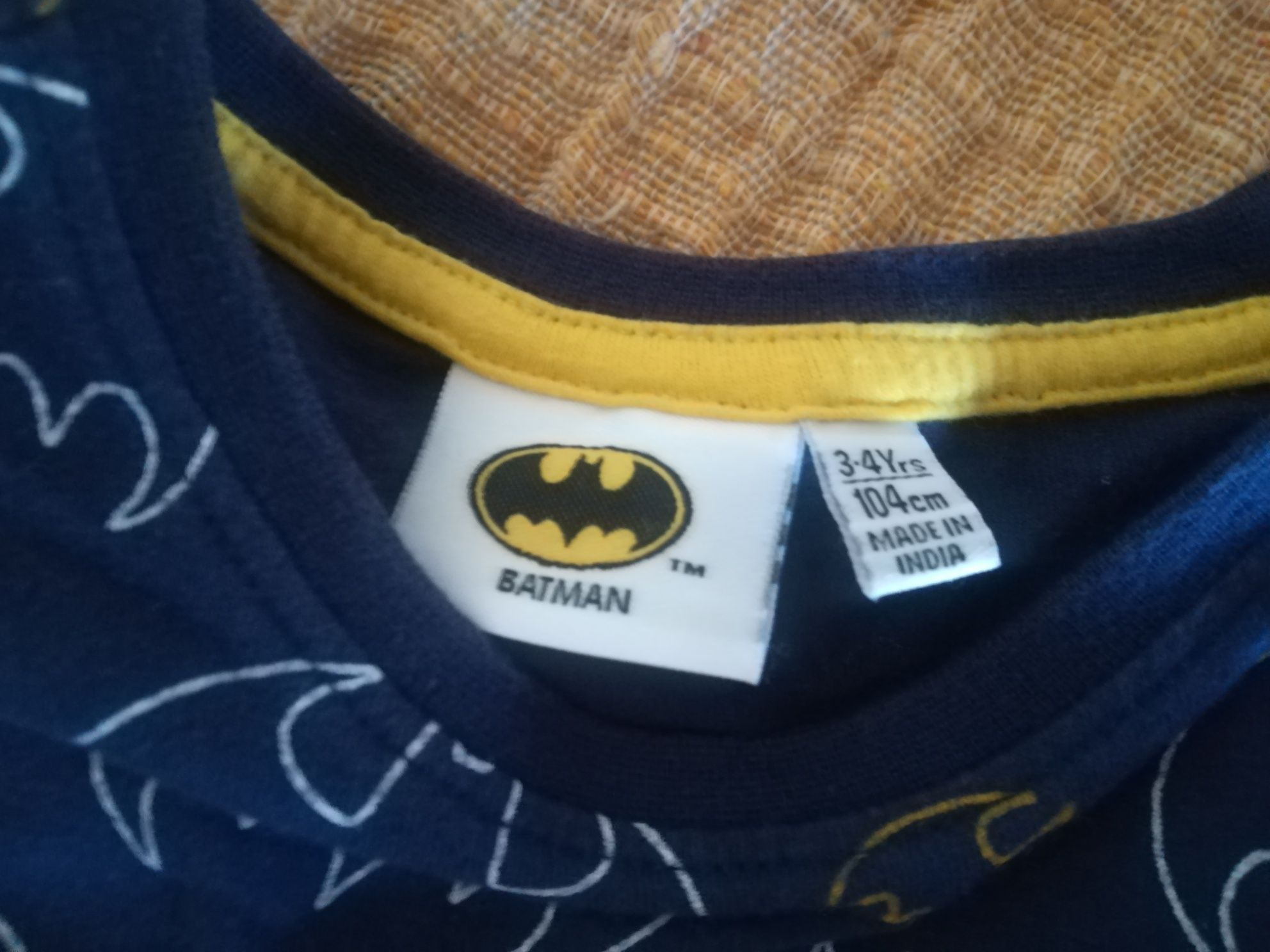 2x pijamas do Batman de meia estação 3/4 anos 104 cm