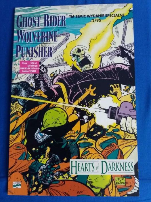 Ghost Rider Wolverine Punisher Hearts of darkness 1995 MARVEL komiks