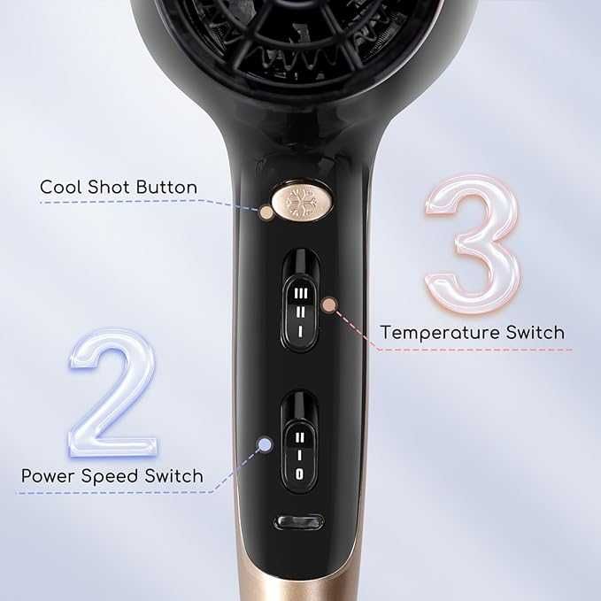 Suszarka Aigostar Hair dryer 2400W VDE/Fighter Dyfuzor