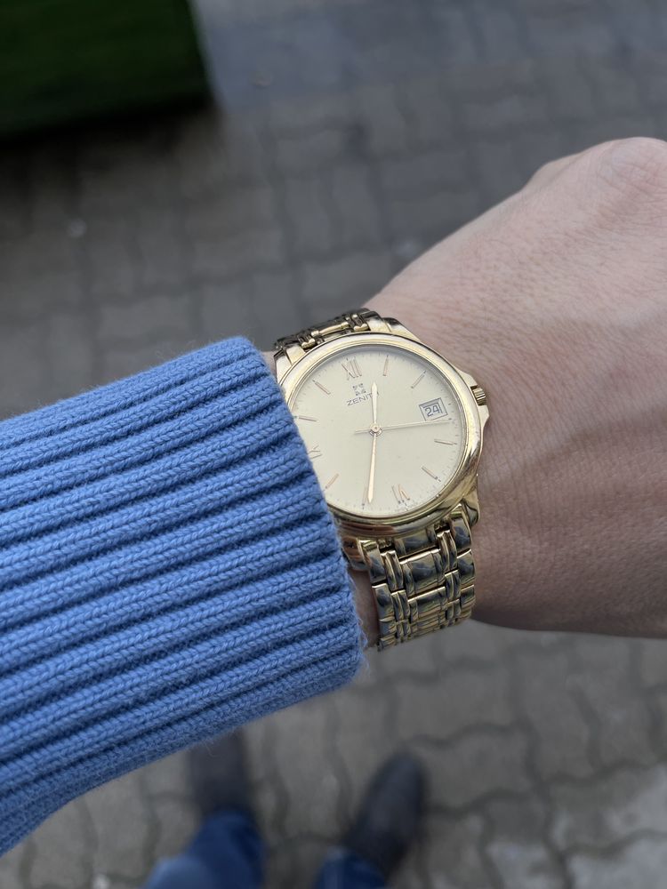 zegarek Zenith 18k złoto 36mm 2000r. możliwa zamiana za rolex patek ap