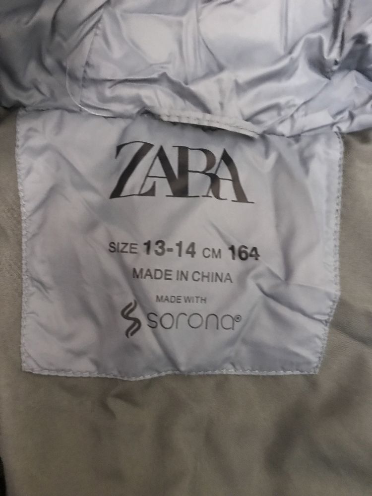 Куртка курточка зимняя оригинальная ZARA 12-15 лет