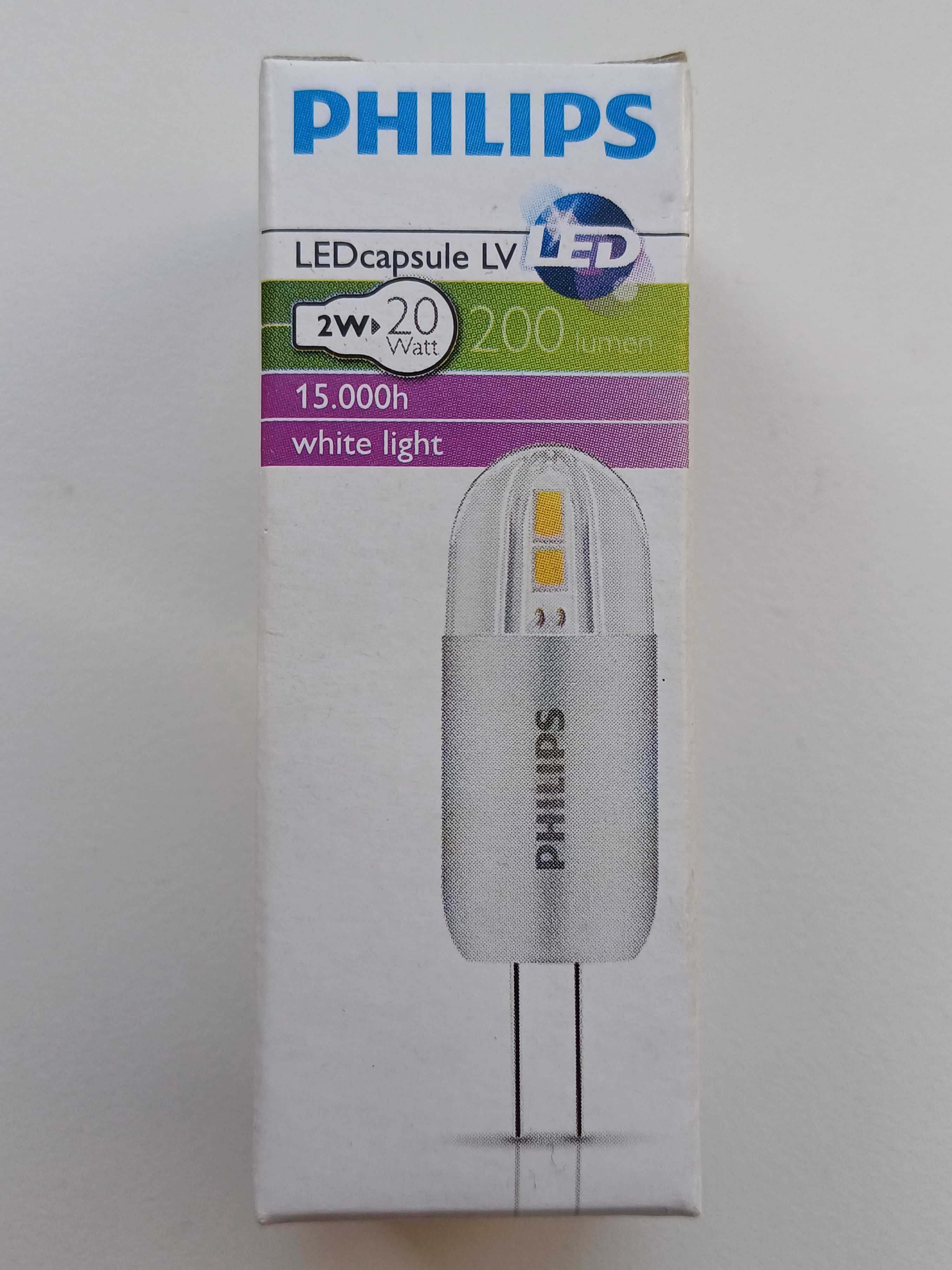 Лампа светодиодная PHILIPS lEDcapsule LV, цоколь G4, 2W, 12V, 3000K