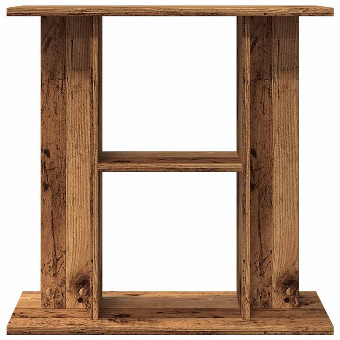 vidaXL Szafka pod akwarium, stare drewno, 60x30x60 cm