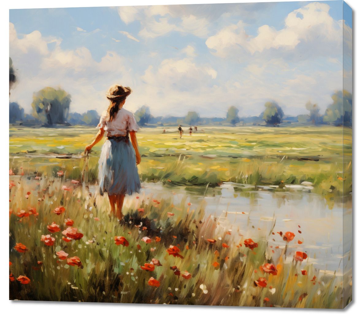 Obraz 100x90cm Wiejski Spokój