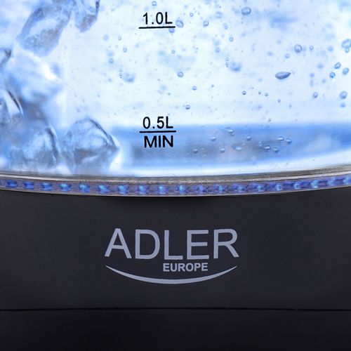 Czajnik elektryczny Adler AD1224 1,5L szklany czarny