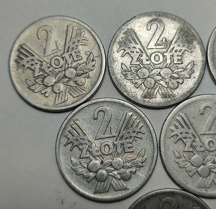2 zł jagody, monety PRL - zestaw 12 szt.