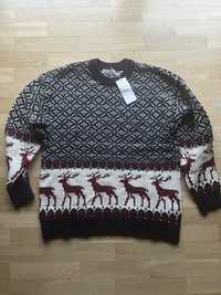 Sweter świąteczny zimowy Oysho S