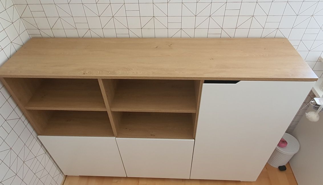Regał niski Meblik Uni Oak