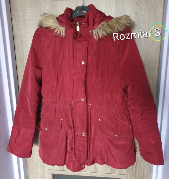 Bordowa kurtka rozmiar EUR S