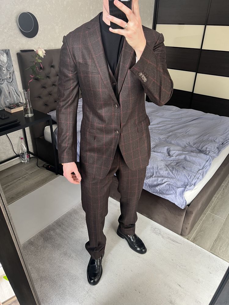 Костюм тройка Suitsupply Wool Suit Canali Hackett LBM