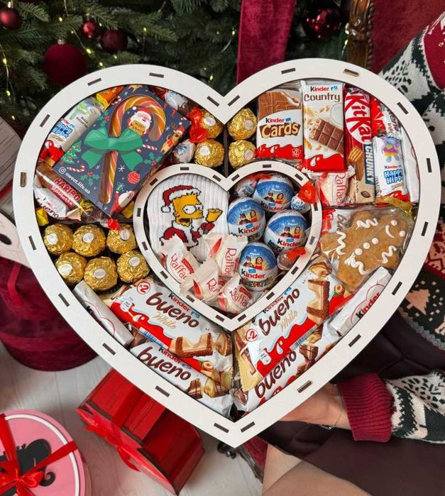 Солодкий бокс, Новорічний подарунок, Сладкий подарок девушке