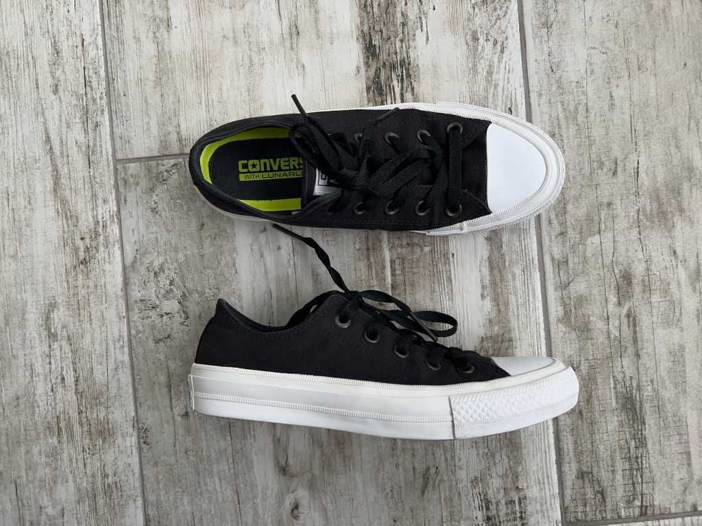 Converse Chuck Taylor Lunarlon жіночі кеди чорні оригінал 36.5 vans