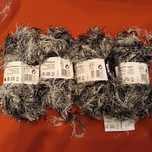 Włóczka melanż biało-czarna 4 * 50g