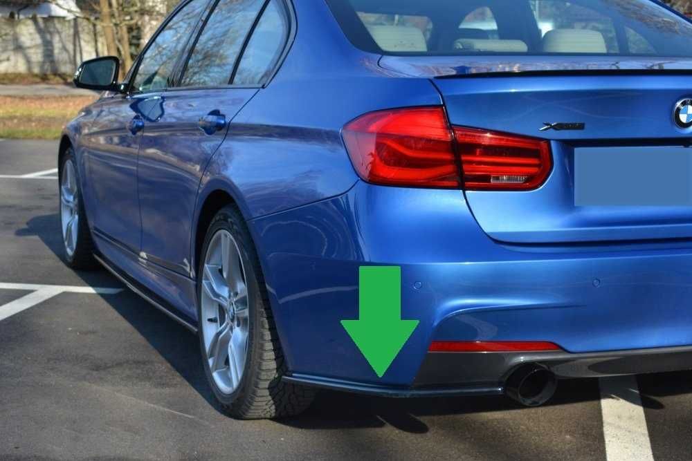 BMW F30 M Pakiet DOKŁADKI Splitter Listwy boczne tył Performance