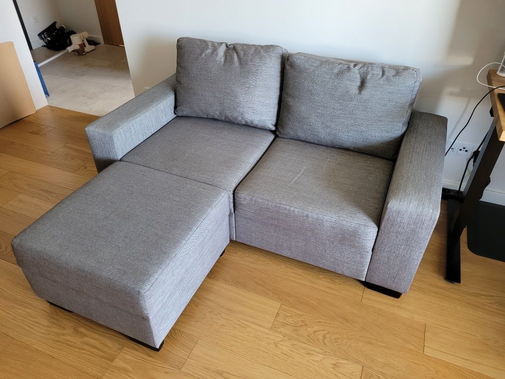 Sofa modułowa z podnóżkiem - super stan