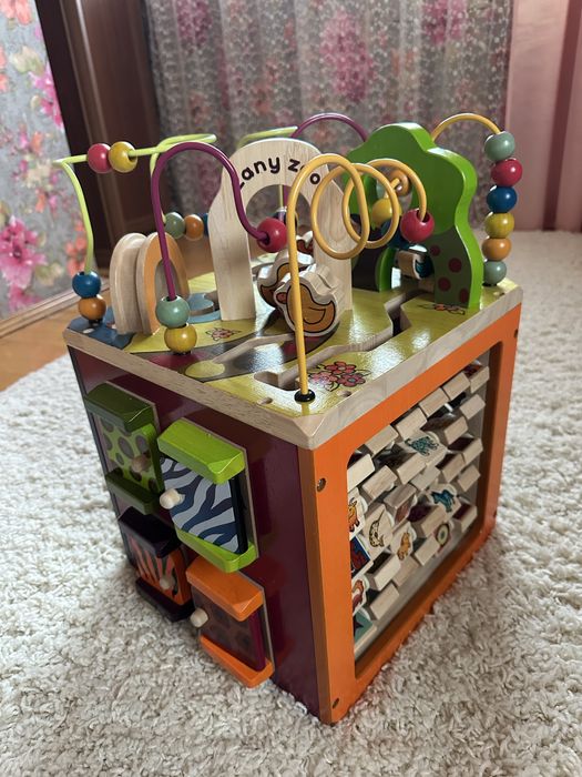 Бізікуб Battat Зоо-куб дерев'яний