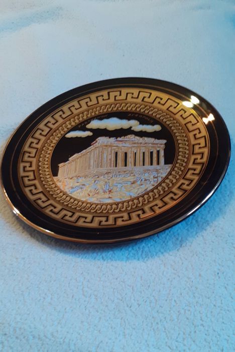 Греческая декоративная тарелка  с Парфеноном.