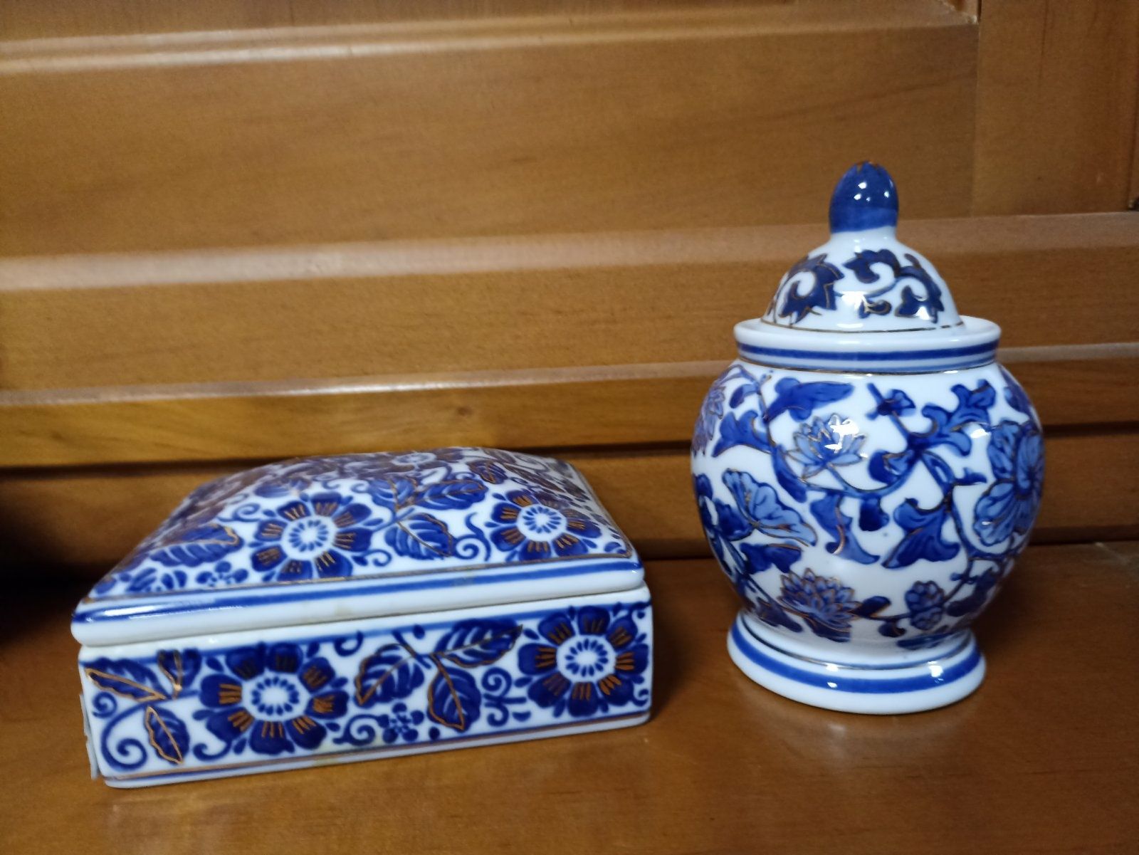 шкатулка кобальт цветы