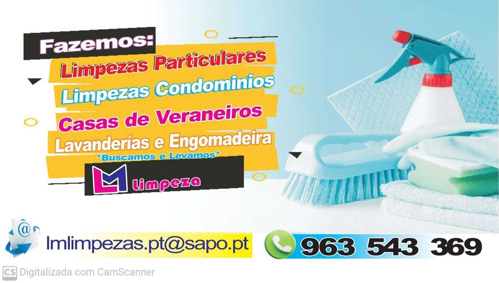 Limpezas em alojamentos.