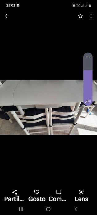 Mesa de cozinha com 4 cadeiras