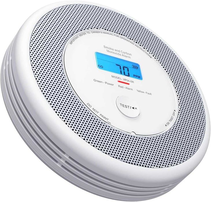 X-Sense XP0A-SR alarm dymu i czadu – głosowy + wyświetlacz LCD