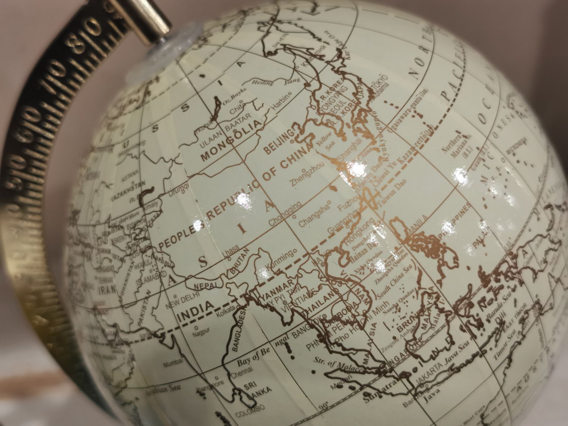 Globus stylizowany vintage