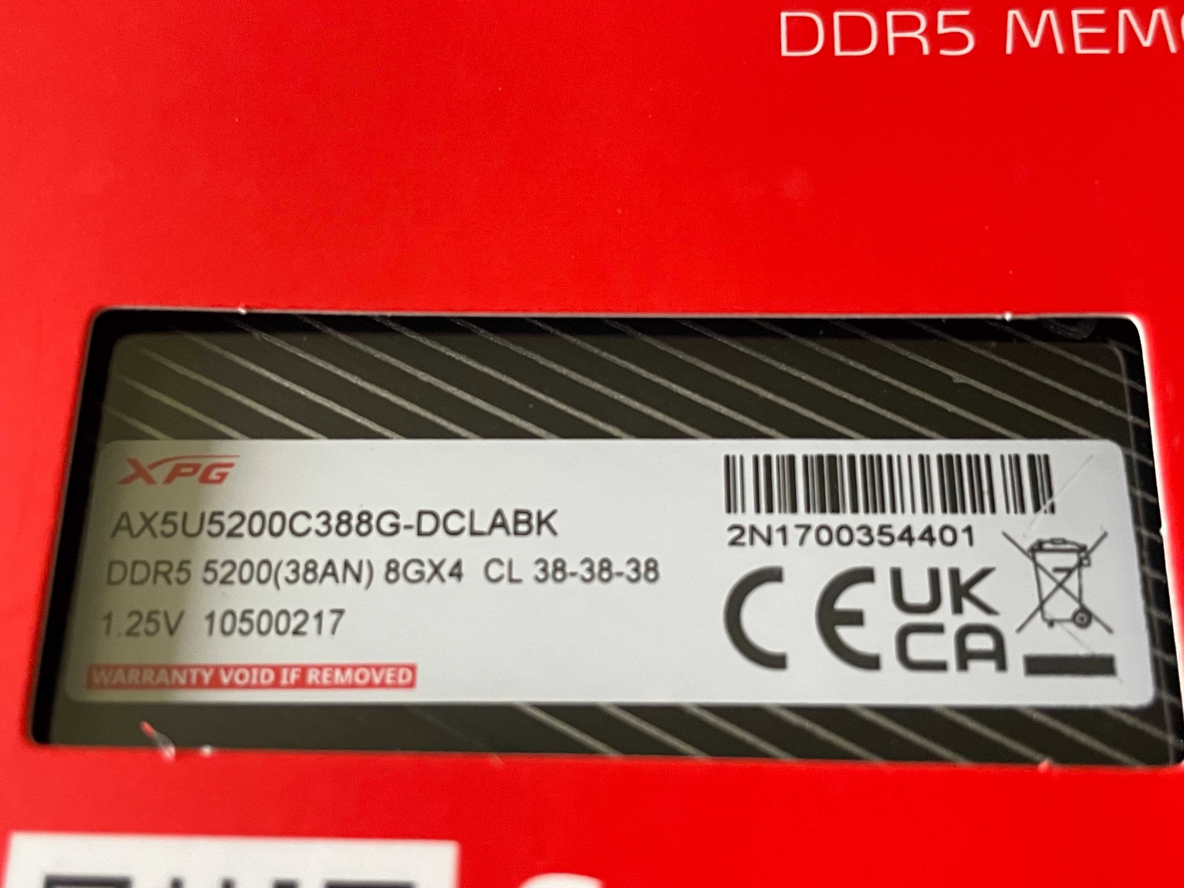 Память ADATA DDR5-5200 16GB PC5-41600 XPG Lancer (2x8GB)