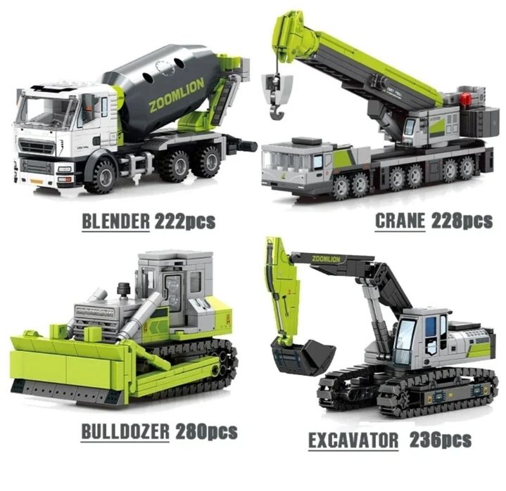Конструктор строительная техника  966 шт блоков Лего Совместим с LEGO