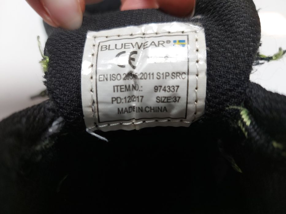 Buty ochronne robocze Bluewear. Rozmusr 37