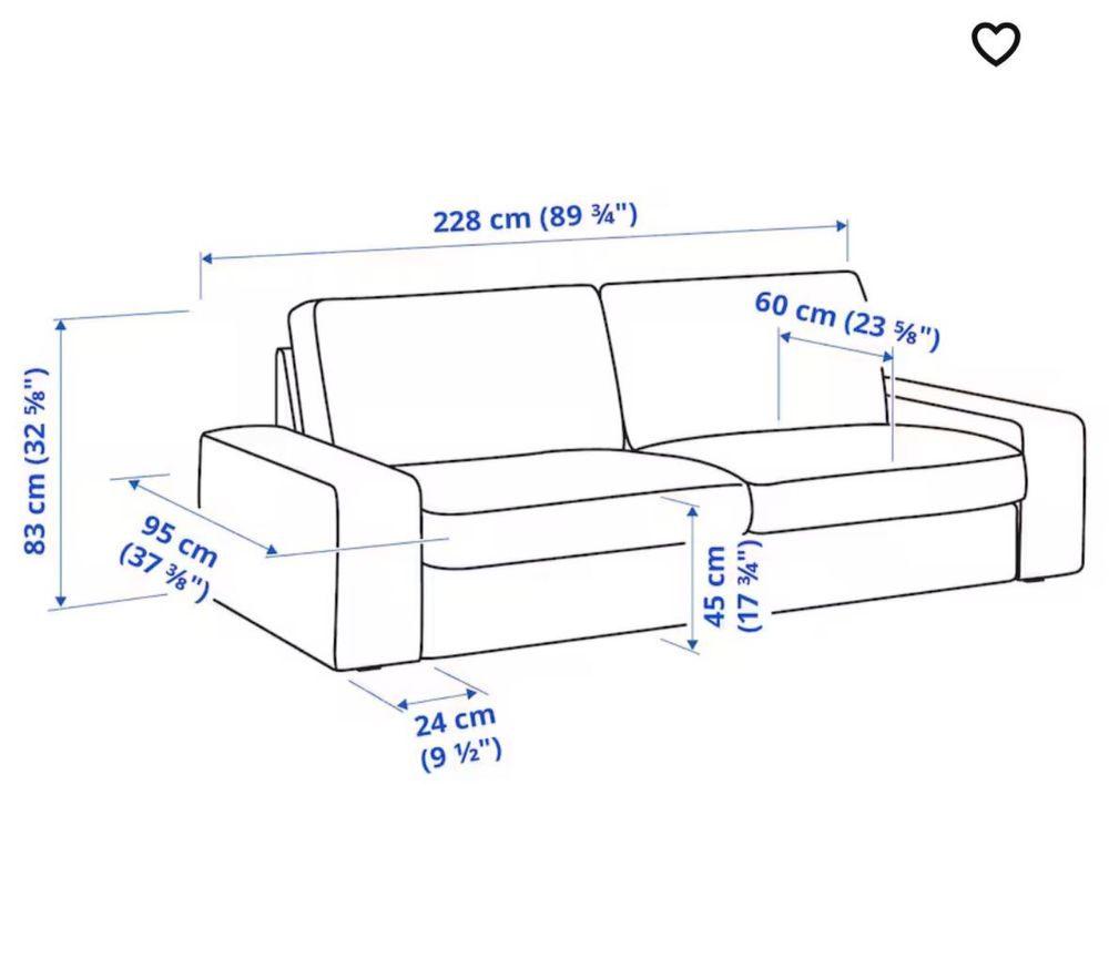 Sofa 3-osobowa Ikea Kivik
