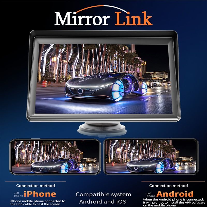 Carplay wireless android e iPhone 7"