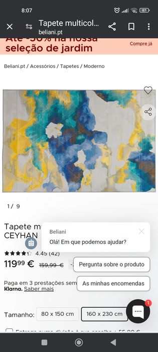 Tapete Moderno Belliani