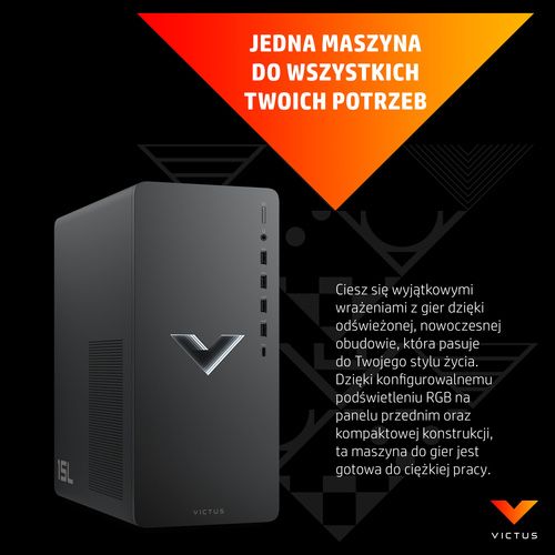 Komouter dla graczy HP Victus i5-12400/ RTX 3060Ti/16 GB RAM/512 GB
