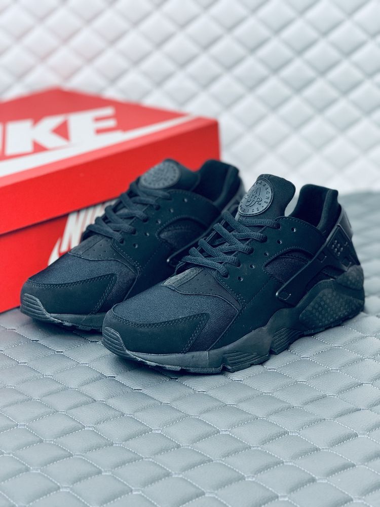 Кроссовки мужские весенние Nike Air Huarache all black кросовки Найк