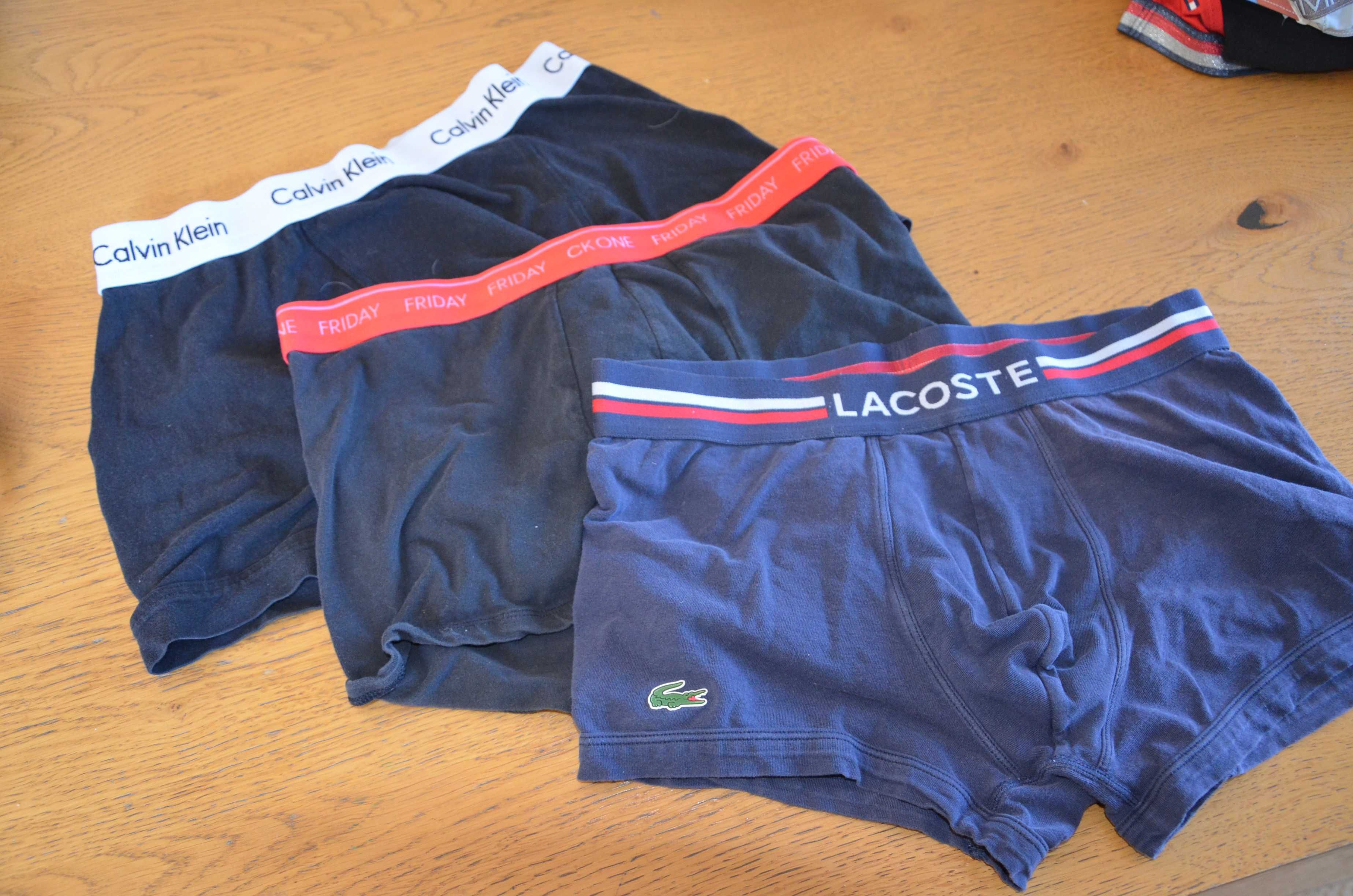 3 szt. bokserki calvin klein/lacosta/calvin Klein r. M