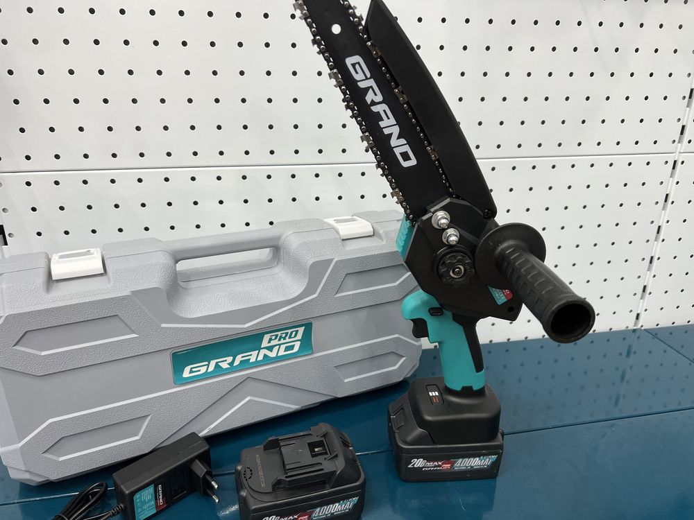 Аккумуляторная мини  пила Grand Бесщеточная 20 V / 8" шина 20 см