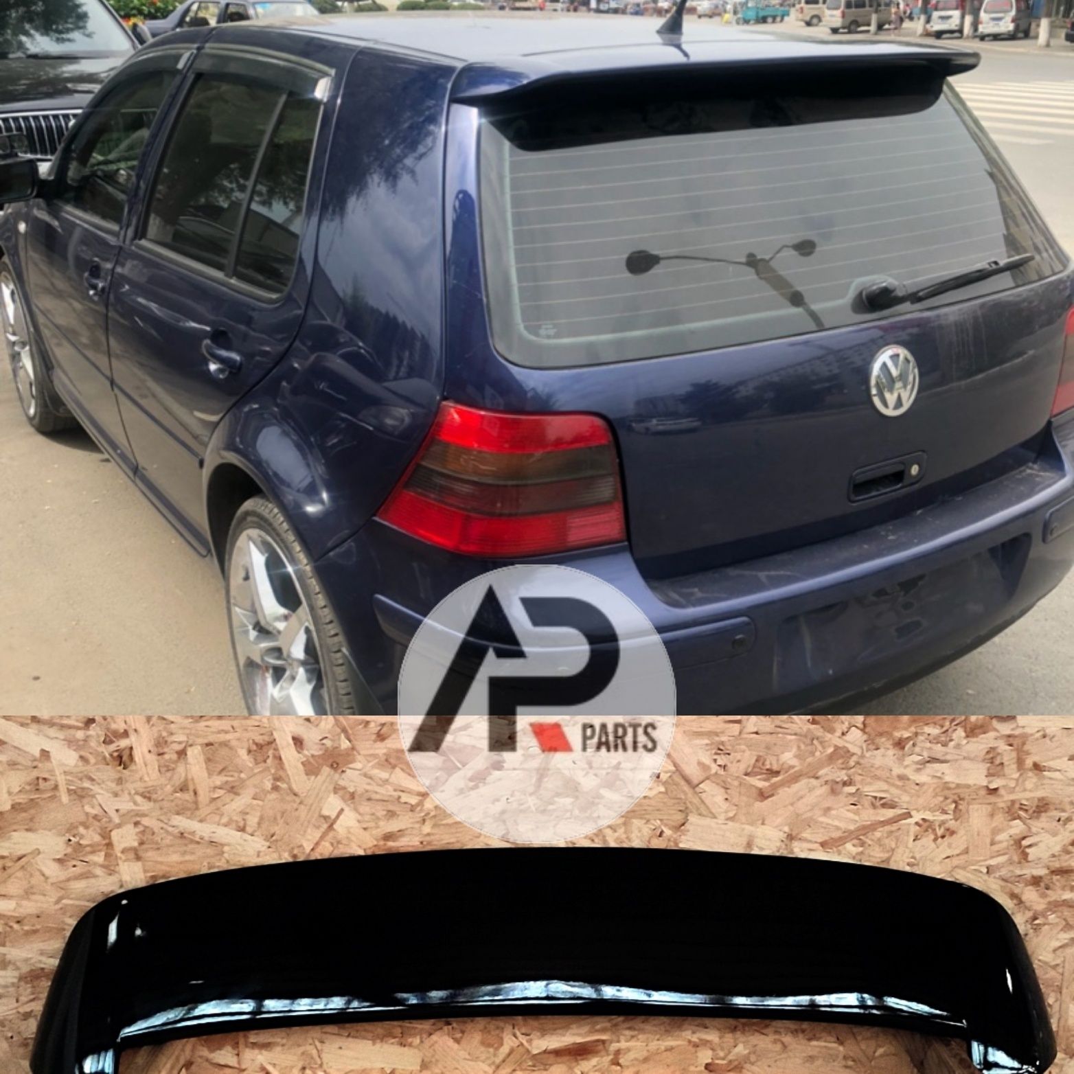 VW Golf 4 IV Aileron Mala GTI Preto brilhante