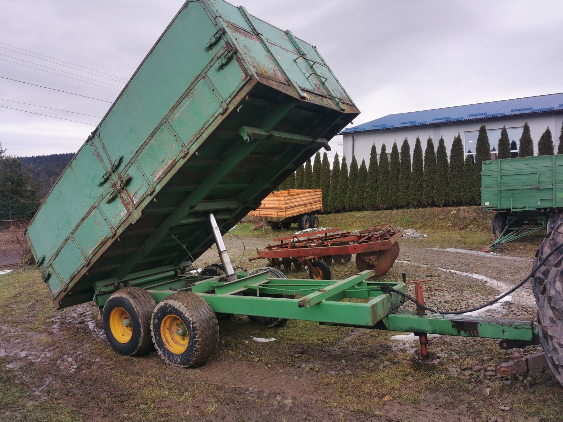 Przyczepa rolnicza tandem 10 ton Gisebo wywrotka