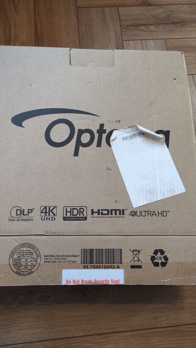 Projektor Optoma 4k UHD 30 rzutnik 2000h