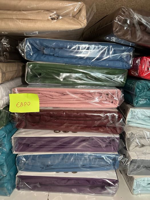 Євро та двоспальні нові зимові кольори однотонні страйп-сатин постіль