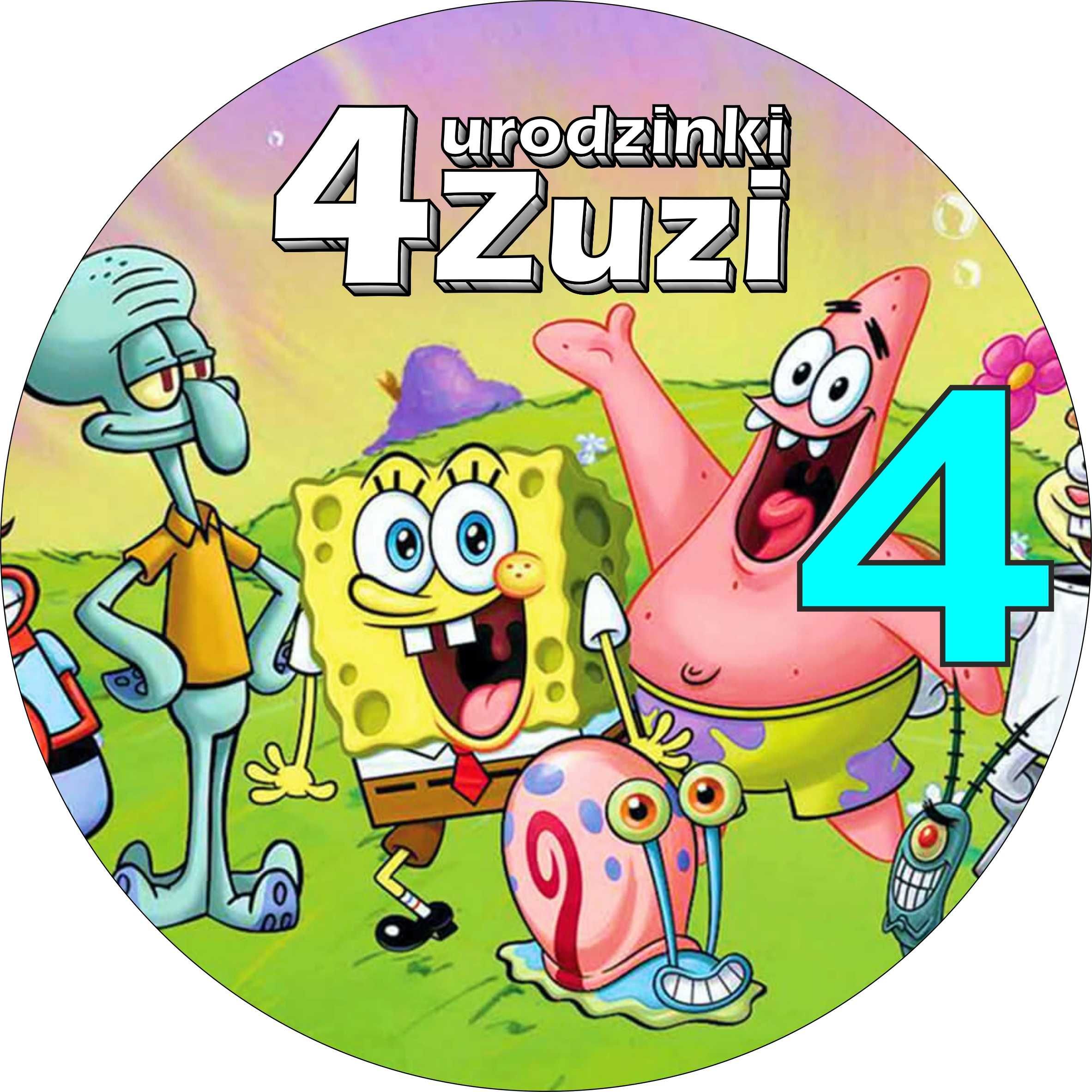 Opłatki na tort SPONGEBOB KANCIASTOPORTY (1) Pan Opłatek