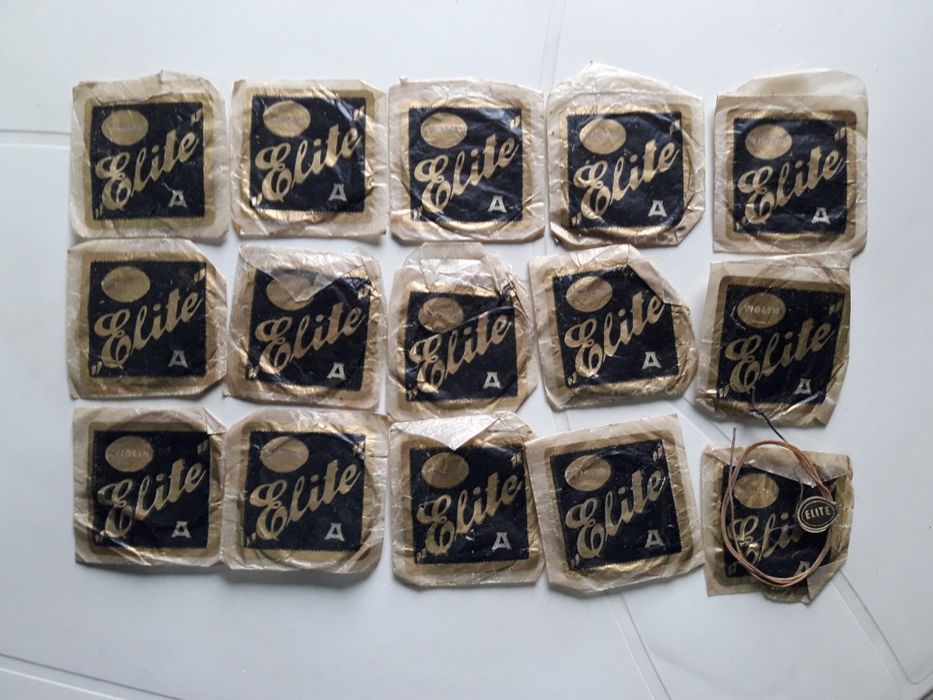 Stare struny Elite violin skrzypce i inne 15 sztuk